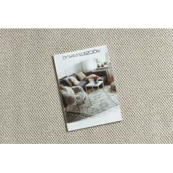 Stylish cream rug in a modern design for living spaces