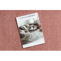Solid powder pink rug, stylish addition for interiors