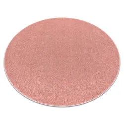 ETON PLUS round powder pink rug, smooth, modern design