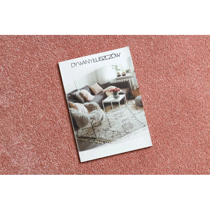 Solid powder pink ETON PLUS rug, modern style