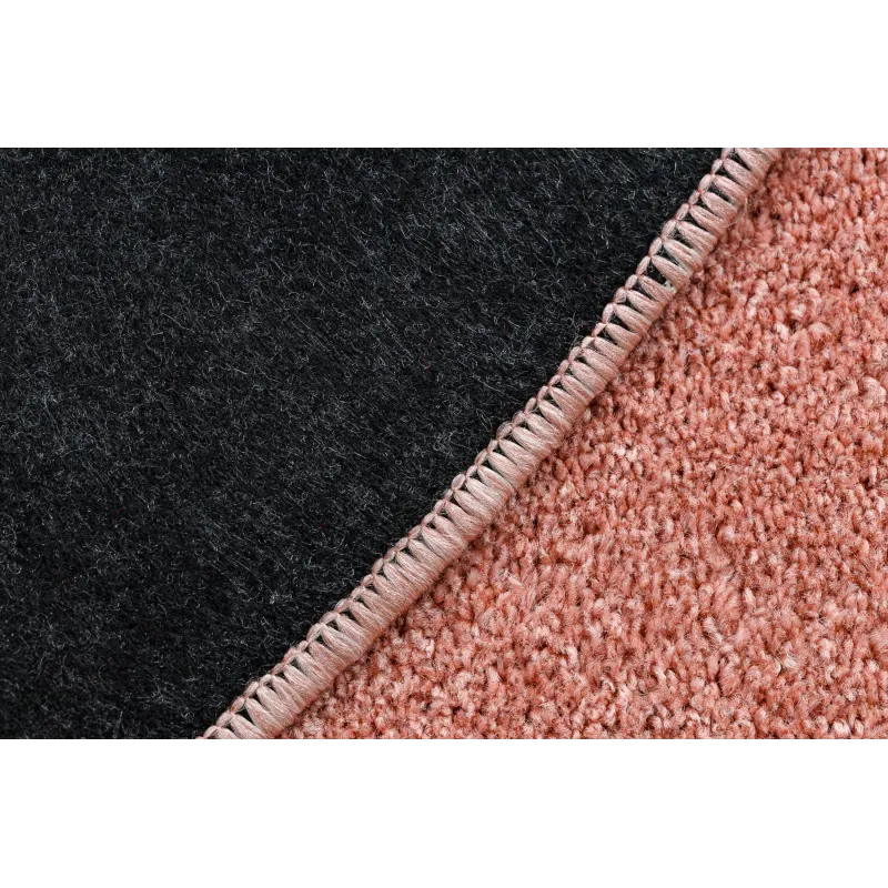 Smooth ETON PLUS rug in powder pink, modern texture