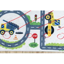 BAMBINO 2223 Washable Kids Rug Streets