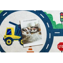 BAMBINO 2223 Streets Cars Washable Rug