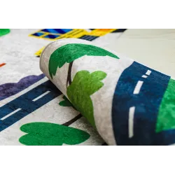BAMBINO 2223 Streets Cars Washable Rug