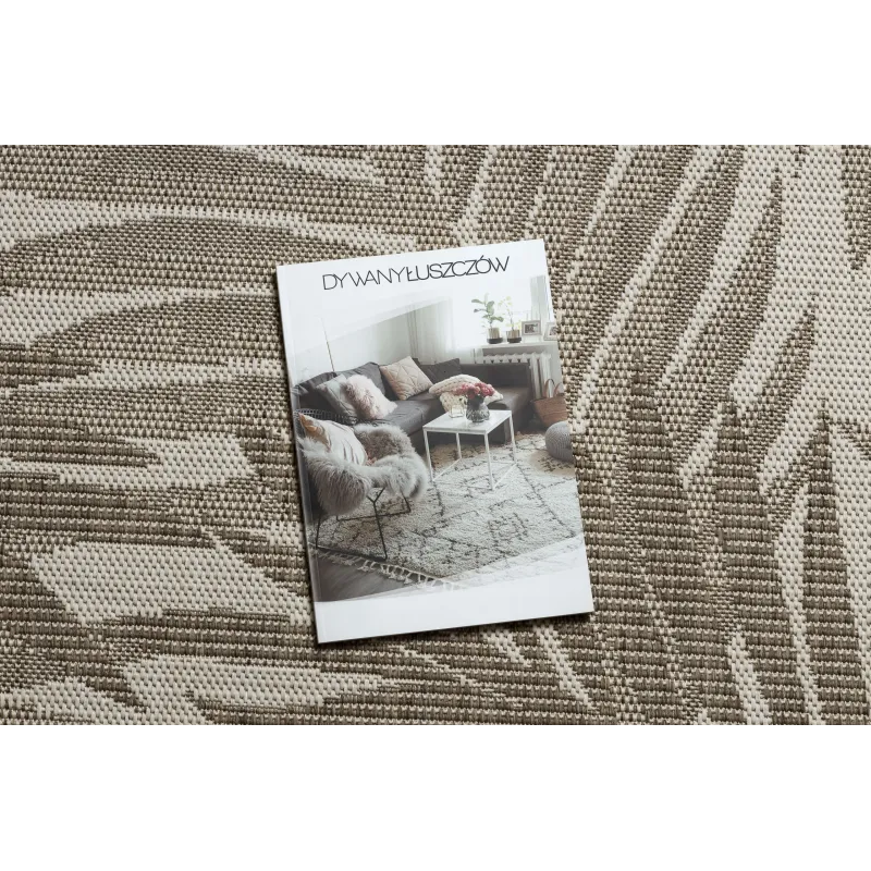 Sisal rope rug FLOORLUX 20504 in jungle style, elegant and modern