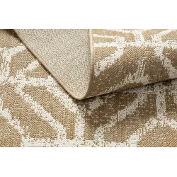 FLAT Sisal Geometric Diamond Rug Beige