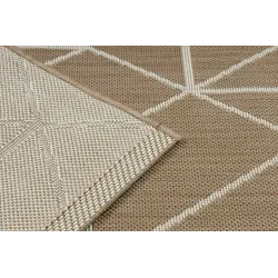 FLAT Sisal Geometric Rug Natural Beige