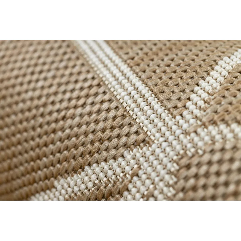 FLAT Sisal Geometric Rug Natural Beige