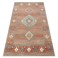 SOHO wool rug 477.11.LA000 in Boho style, natural terracotta and grey