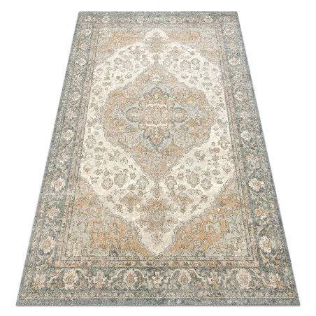 SOHO Wool Rug 477.01.LA113 in natural green and beige tones