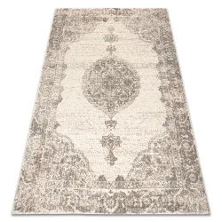 ABBY Wool Rug 486.24.LA110 in classic grey and blue ornament design