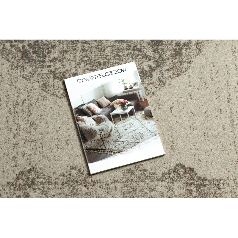 Classic grey and blue style ABBY Wool Rug 486.24.LA110