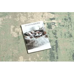 Modern green and grey ABBY wool rug 486.13.LA113, vintage style