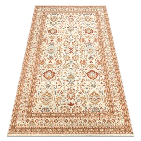 SOHO wool rug 477.26.LA100 in natural beige and terracotta with elegant ornament