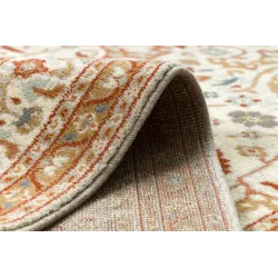 Stylish SOHO wool rug 477.26.LA100 in beige and terracotta shades