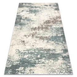 ABBY 486.28.LA111 wool rug in vintage beige and blue design