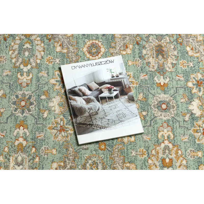 SOHO rug in shades of green and beige, an elegant addition to interiors