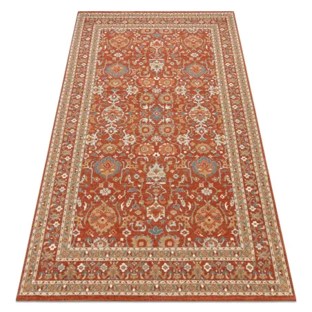 SOHO wool rug in terracotta with an ornament, perfect for enhancing living spaces