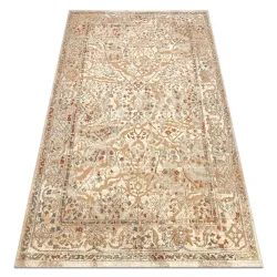 SOHO Wool Rug in natural beige and terracotta, a stylish home accessory