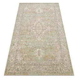 SOHO wool rug 477.01.LA402 in natural green and beige tones