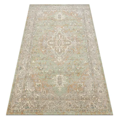SOHO wool rug 477.01.LA402 in natural green and beige tones