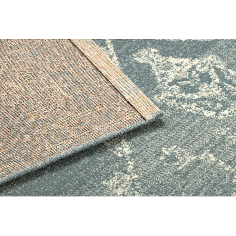 ABBY wool rug 486.10.LA500 with soft texture in blue and beige