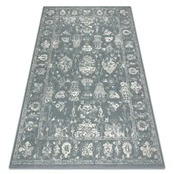 ABBY 486.25.LA500 wool rug in classic blue and beige design