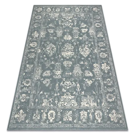 ABBY 486.25.LA500 wool rug in classic blue and beige design
