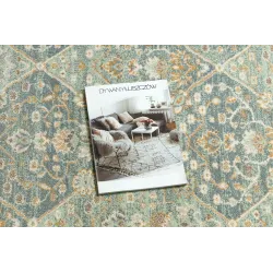 SOHO 477.27 rug in natural green and blue shades, perfect for the living room