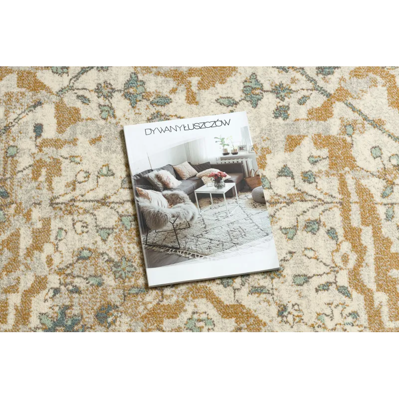 SOHO Wool Rug 477.04.LA113 in shades of beige and brown, elegant style