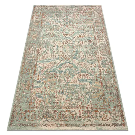 SOHO Wool Rug 477.04.LA400 in natural green and beige tones