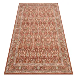 SOHO Wool Ornament Rug in natural terracotta and beige tones