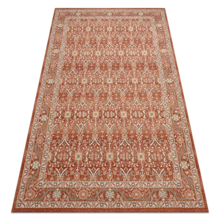 SOHO Wool Ornament Rug in natural terracotta and beige tones