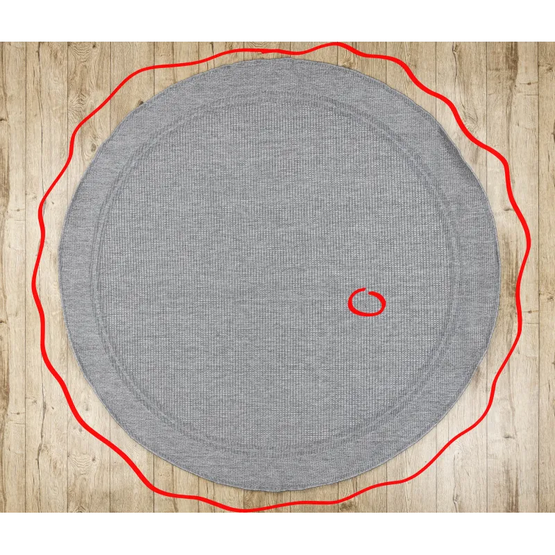 TIMO 5979 Outdoor Sisal Round Rug