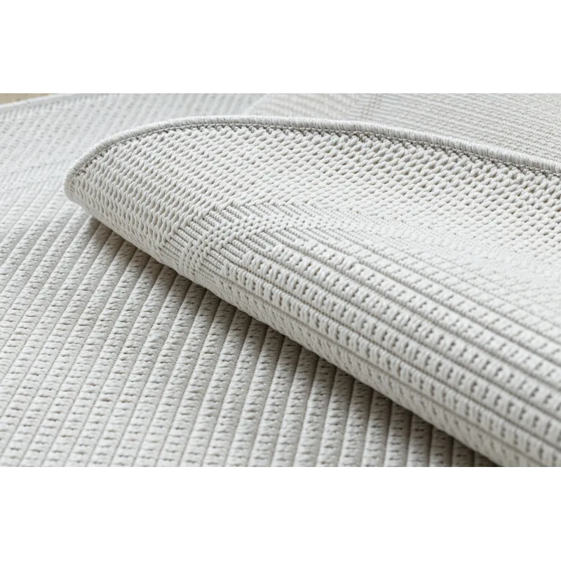 TIMO 5979 Round Outdoor Rug White Sisal