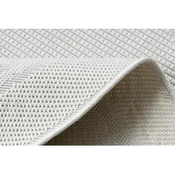 TIMO 5979 Round Outdoor Rug White Sisal