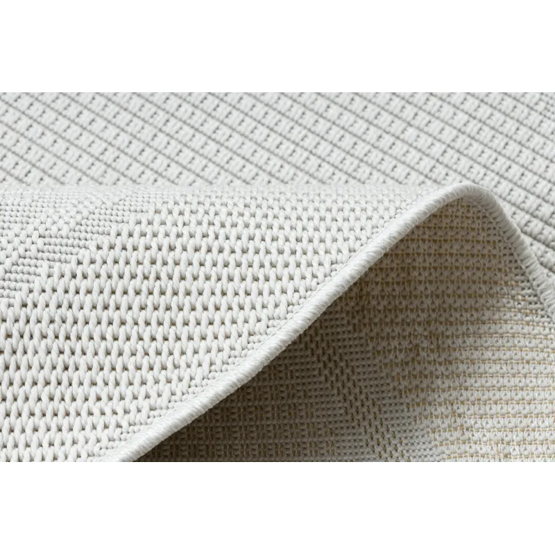 TIMO 5979 Round Outdoor Rug White Sisal