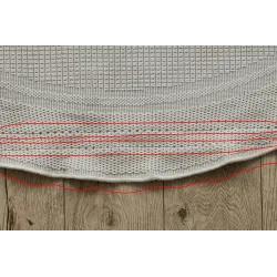 TIMO 5979 Circle Sisal Outdoor Rug White