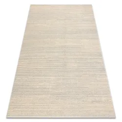 FLUX 461.93.AE120 wool rug in cream and grey, perfect for loft-style interiors