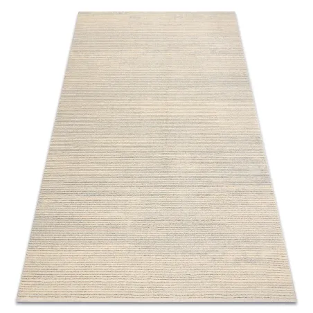 FLUX 461.93.AE120 wool rug in cream and grey, perfect for loft-style interiors