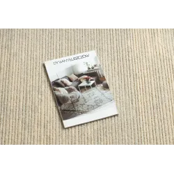 Cream and grey FLUX 461.93.AE120 wool rug featuring a structured design