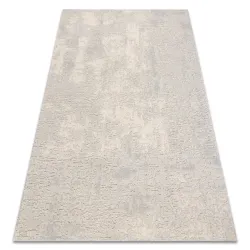 FLUX 461.2 Abstract Wool Rug in cream and grey loft style