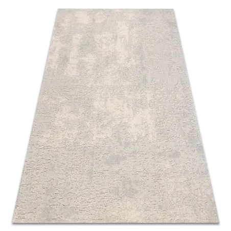 FLUX 461.2 Abstract Wool Rug in cream and grey loft style