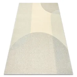 FLUX Wool Geometric Rug 461.7.AE120 in beige and grey tones