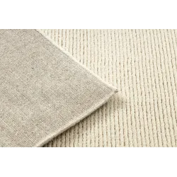 Textured FLUX 461.1.AE990 wool rug in beige color