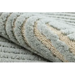 FLUX oval rug, perfect for modern interiors in shades of blue