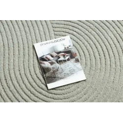 Geometric FLUX rug in blue and grey shades, loft style for contemporary spaces