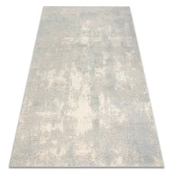 FLUX Abstract Wool Rug in grey and blue, perfect for modern interiors