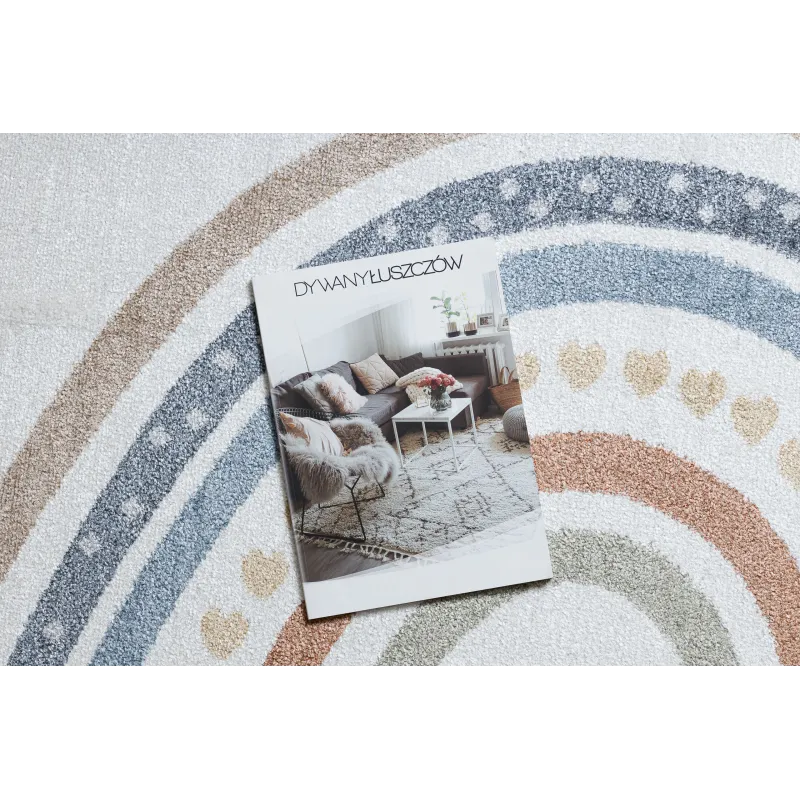 BONO 724 Rainbow Heart Rug