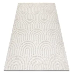 SANTO Sisal Geometric White Rug